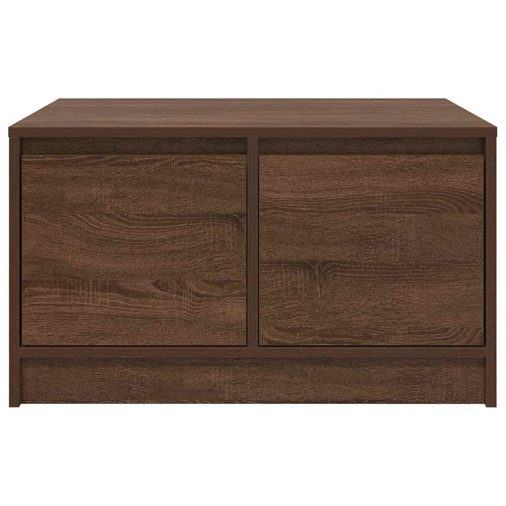 Tavolino da Salotto con Cassetti Rovere Marrone 70,5x70x40 cm | homemem39