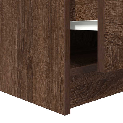 Tavolino da Salotto con Cassetti Rovere Marrone 70,5x70x40 cm | homemem39