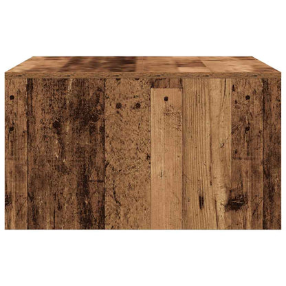 Tavolino da Salotto con Cassetti Legno Antico 70,5x70x40 cm | homemem39
