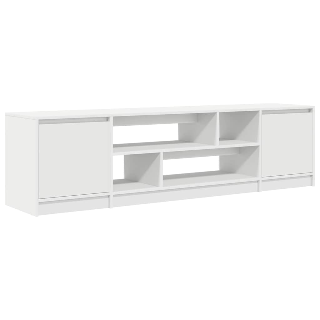 Mobile Porta TV Bianco 188,5x41x50 cm in Legno Multistrato - homemem39