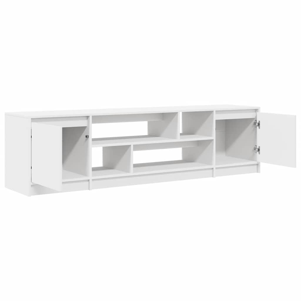 Mobile Porta TV Bianco 188,5x41x50 cm in Legno Multistrato - homemem39