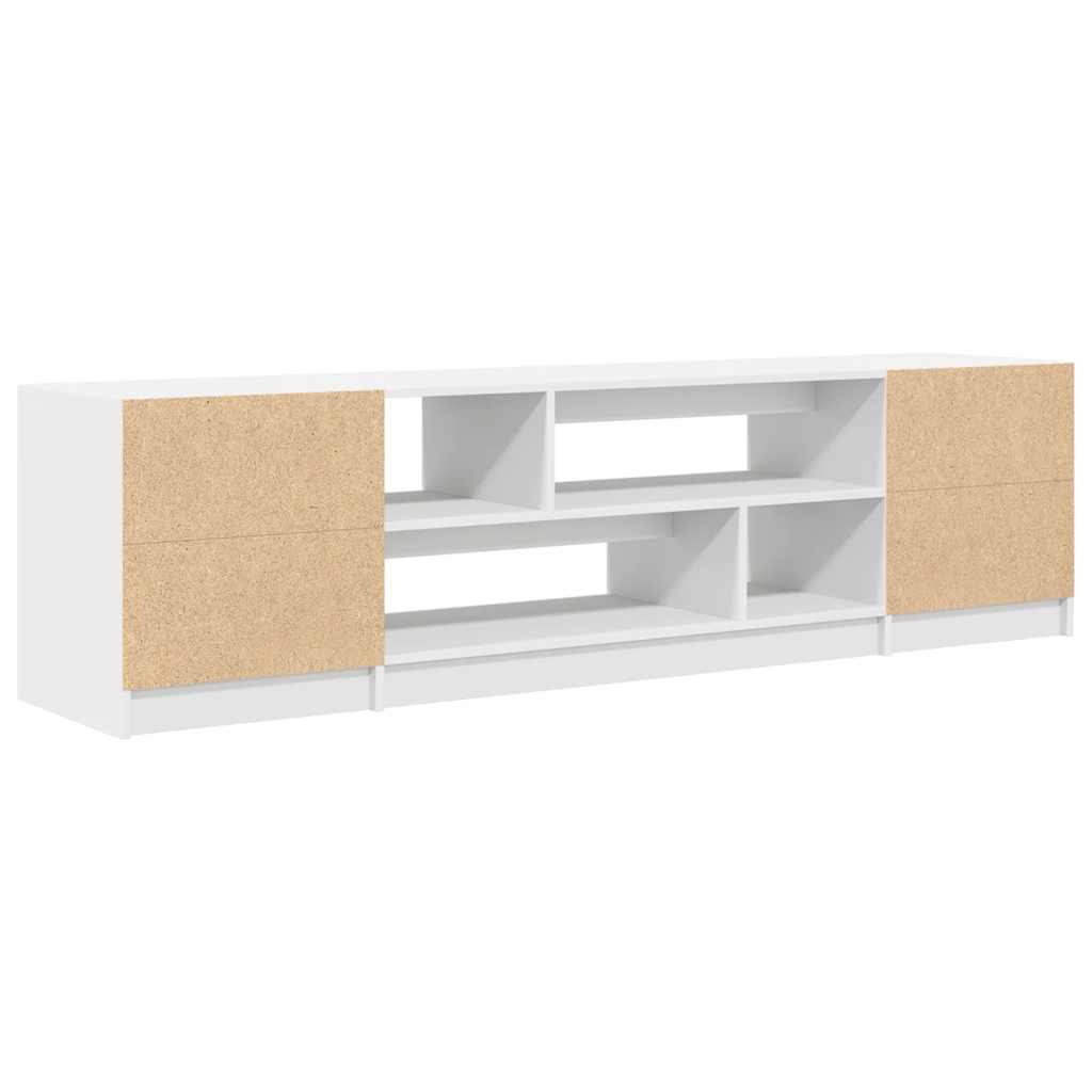 Mobile Porta TV Bianco 188,5x41x50 cm in Legno Multistrato - homemem39