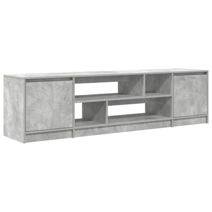 Mobile Porta TV Grigio Cemento 188,5x41x50 cm Legno Multistrato