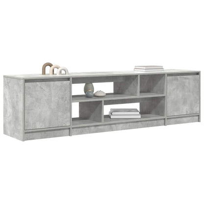 Mobile Porta TV Grigio Cemento 188,5x41x50 cm Legno Multistrato - homemem39