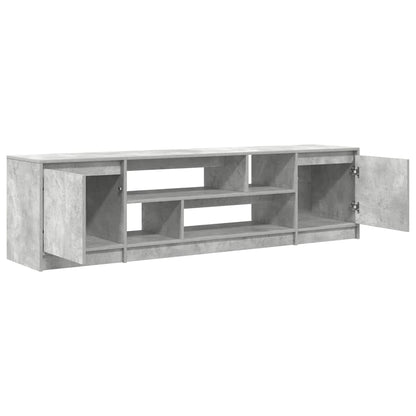 Mobile Porta TV Grigio Cemento 188,5x41x50 cm Legno Multistrato