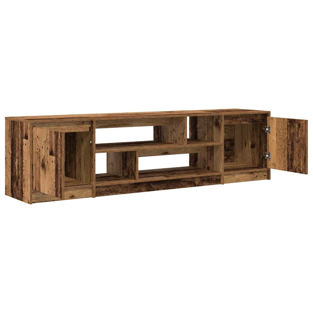 Mobile Porta TV Legno Antico 188,5x41x50 cm in Truciolato - homemem39