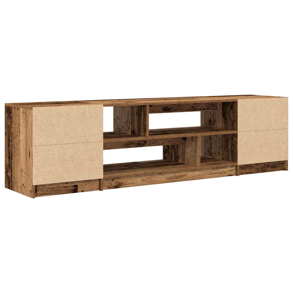 Mobile Porta TV Legno Antico 188,5x41x50 cm in Truciolato - homemem39