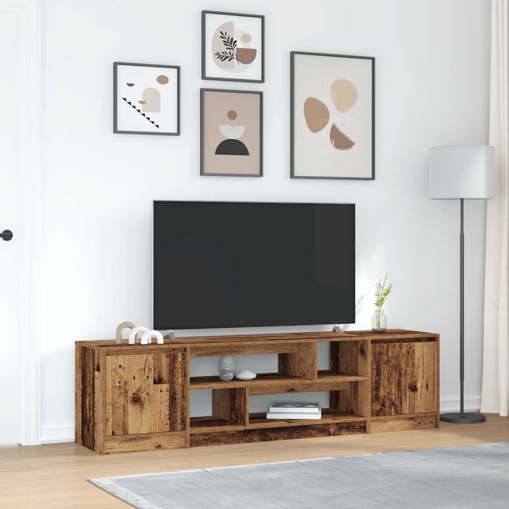 Mobile Porta TV Legno Antico 188,5x41x50 cm in Truciolato