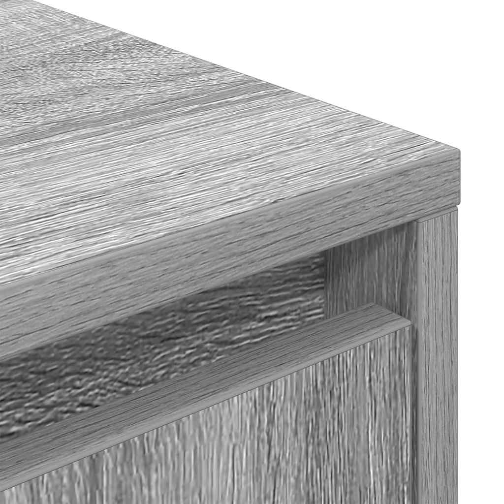 Mobile Porta TV con Luci LED Grigio Sonoma 160,5x41x50 cm - homemem39