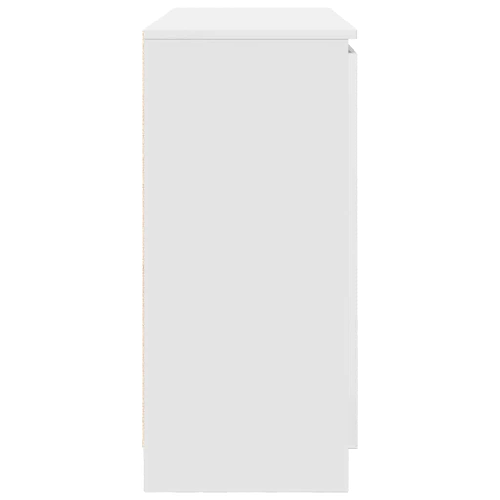 Credenza con Cassetti Bianco 100,5x35x76cm in Legno Multistrato - homemem39