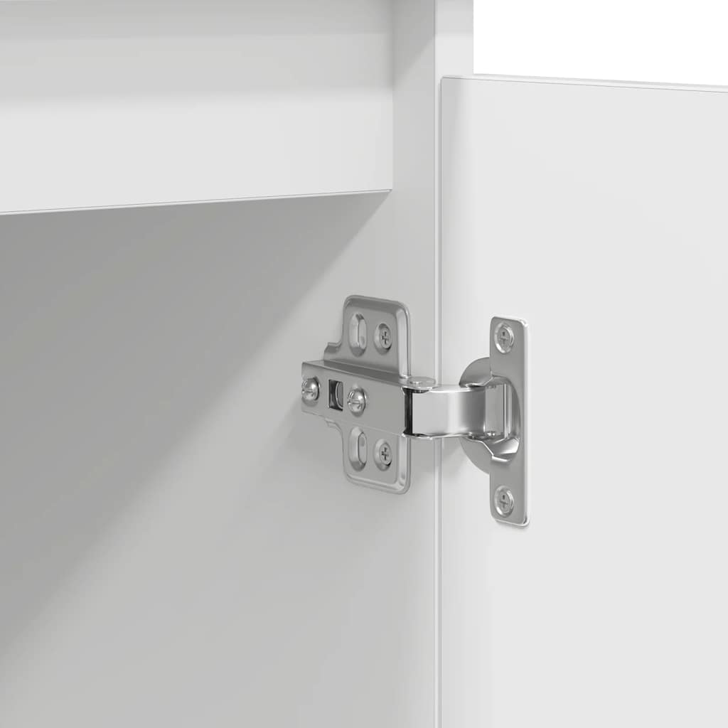 Credenza con Cassetti Bianco 100,5x35x76cm in Legno Multistrato - homemem39