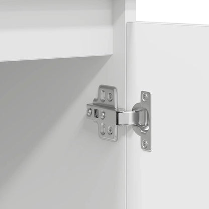 Credenza con Cassetti Bianco 100,5x35x76cm in Legno Multistrato - homemem39