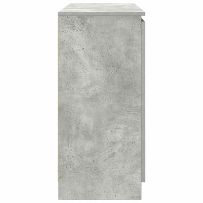 Credenza con Cassetti Grigio Cemento 100,5x35x76 cm Truciolato - homemem39