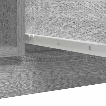 Credenza con Cassetti Grigio Sonoma 100,5x35x76cm in Truciolato - homemem39