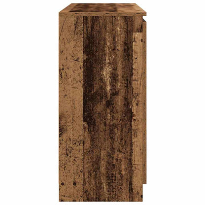 Credenza con Cassetti Legno Antico 100,5x35x76 cm in Truciolato - homemem39