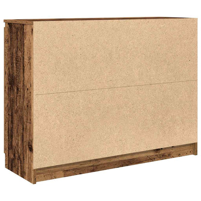Credenza con Cassetti Legno Antico 100,5x35x76 cm in Truciolato - homemem39