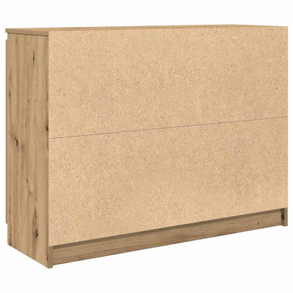 Credenza con Cassetti Rovere Artigianale 100,5x35x76 cm - homemem39