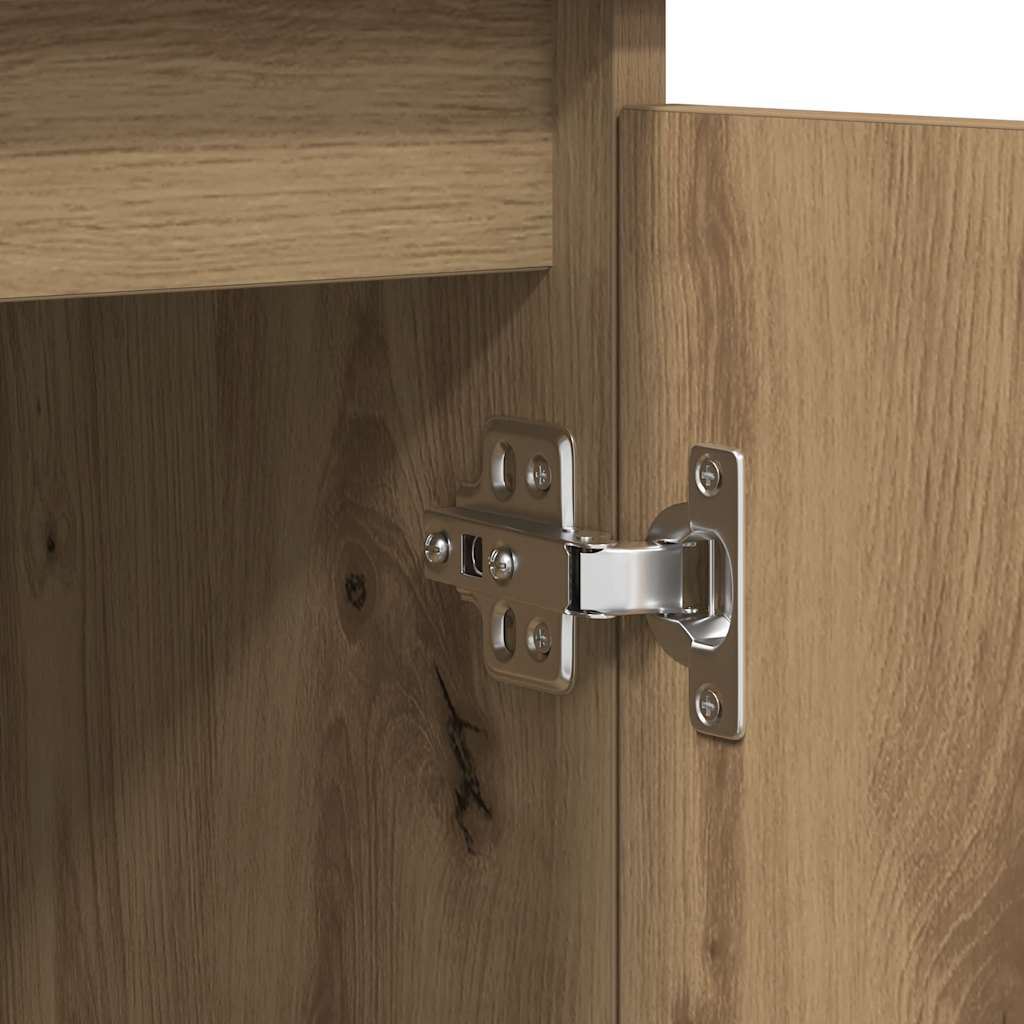 Credenza con Cassetti Rovere Artigianale 100,5x35x76 cm - homemem39