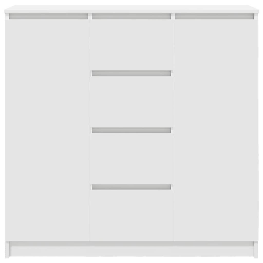 Credenza con Cassetti Bianco 100,5x35x98,5 cm Legno Multistrato - homemem39