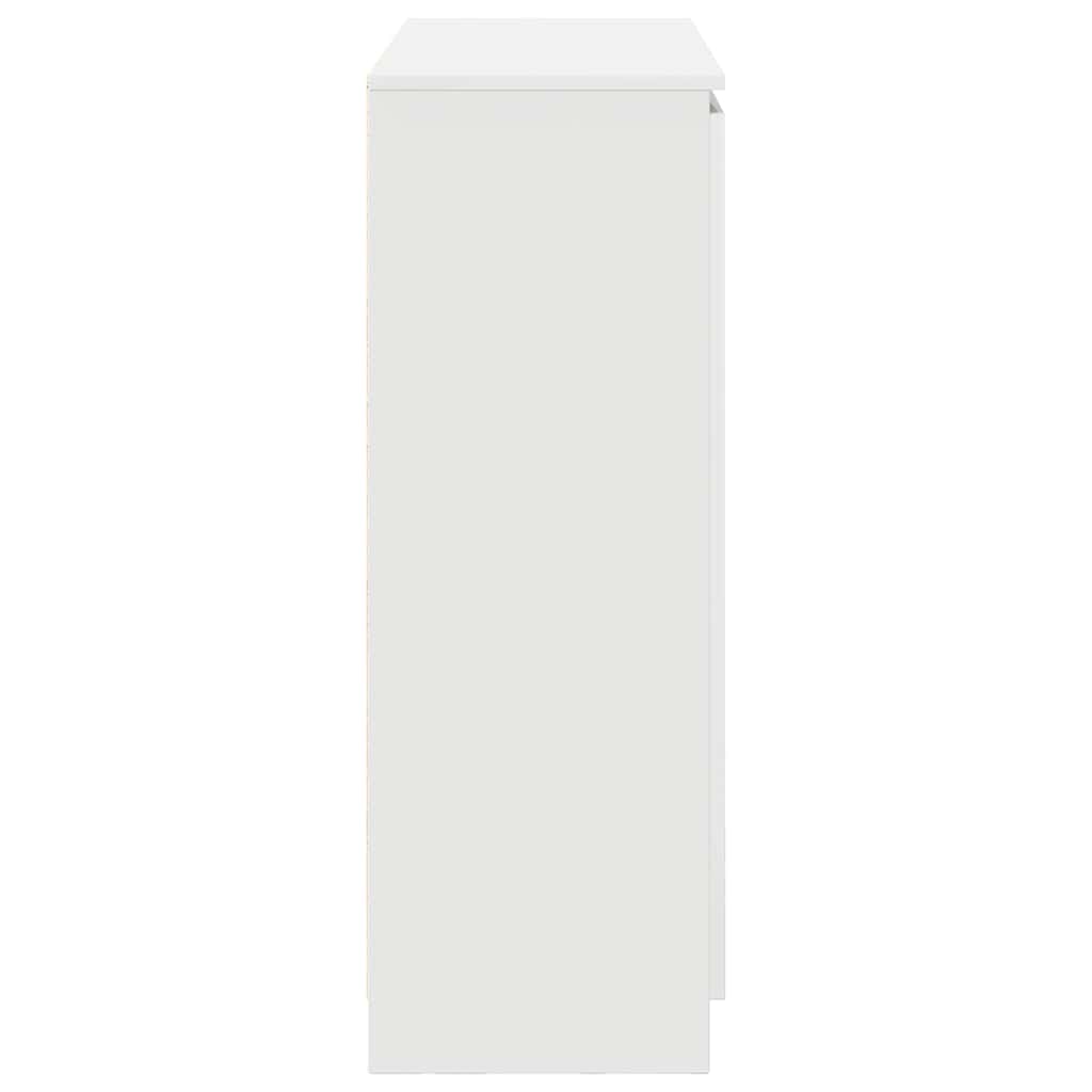 Credenza con Cassetti Bianco 100,5x35x98,5 cm Legno Multistrato - homemem39