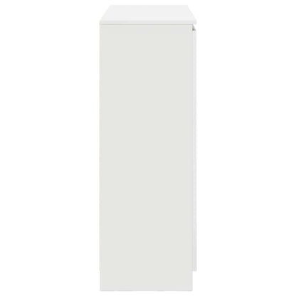 Credenza con Cassetti Bianco 100,5x35x98,5 cm Legno Multistrato - homemem39