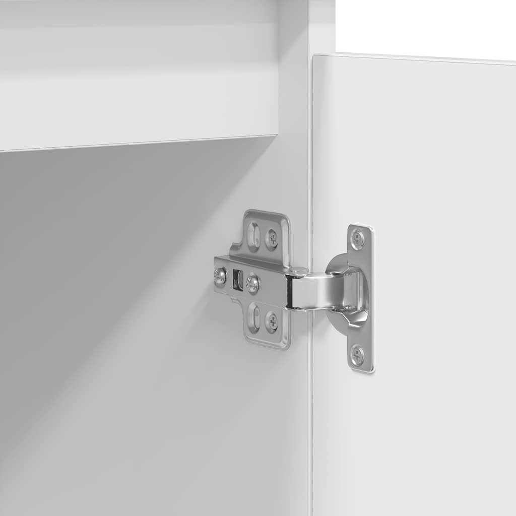 Credenza con Cassetti Bianco 100,5x35x98,5 cm Legno Multistrato - homemem39