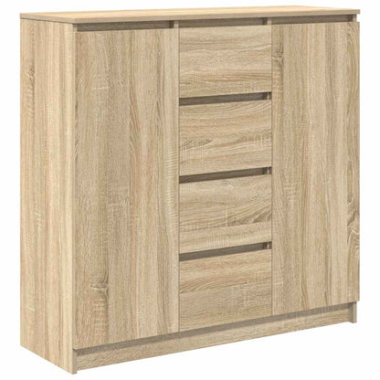 Credenza con Cassetti Rovere Sonoma 100,5x35x98,5 cm Truciolato - homemem39