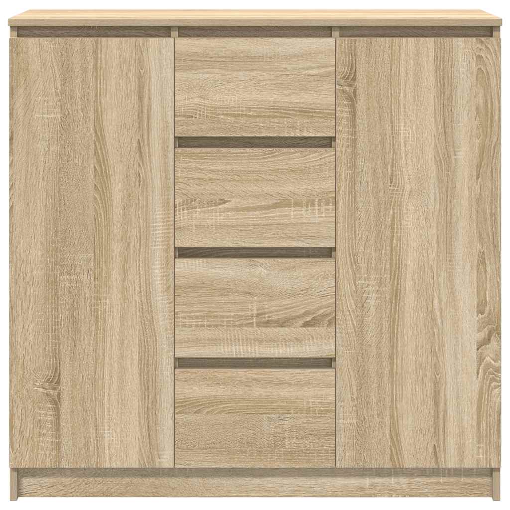 Credenza con Cassetti Rovere Sonoma 100,5x35x98,5 cm Truciolato - homemem39