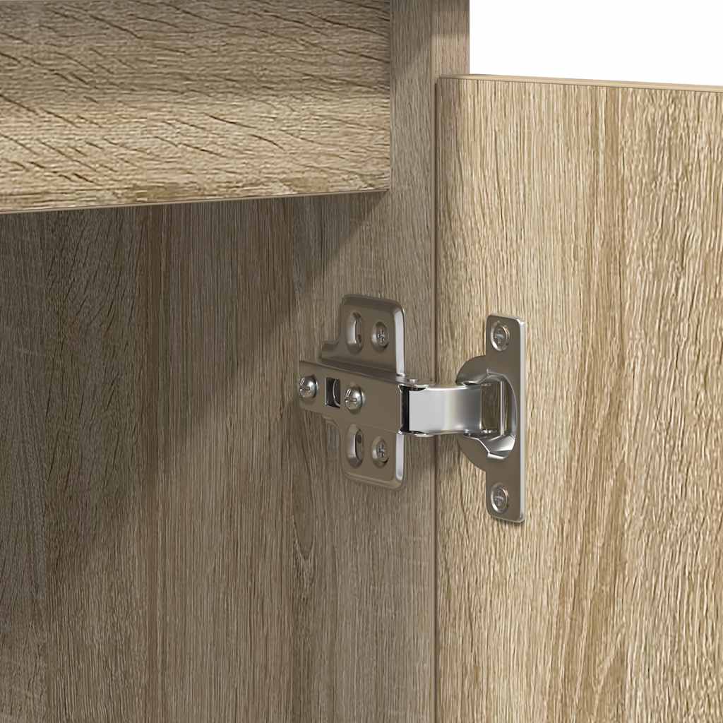 Credenza con Cassetti Rovere Sonoma 100,5x35x98,5 cm Truciolato - homemem39