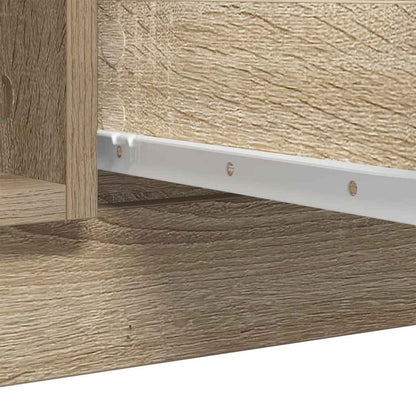 Credenza con Cassetti Rovere Sonoma 100,5x35x98,5 cm Truciolato - homemem39