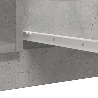 Credenza con Cassetti Grigio Cemento 100,5x35x98,5cm Truciolato - homemem39