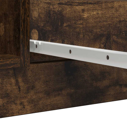 Credenza con Cassetti Rovere Fumo 100,5x35x98,5cm in Truciolato - homemem39