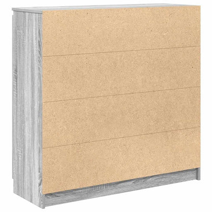 Credenza con Cassetti Grigio Sonoma 100,5x35x98,5 cm Truciolato