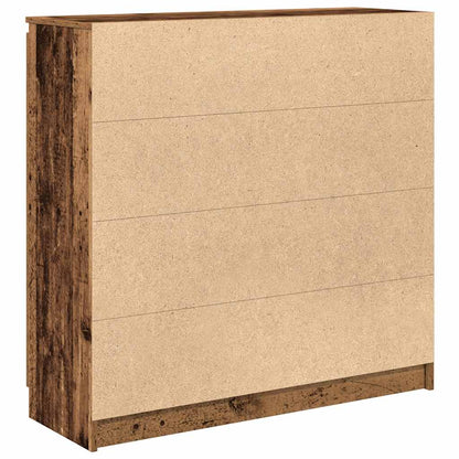 Credenza con Cassetti Legno Antico 100,5x35x98,5 cm Truciolato