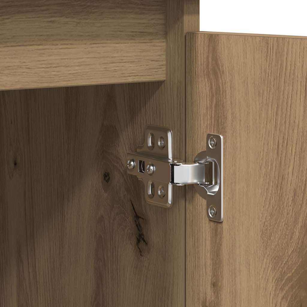 Credenza con Cassetti Rovere Artigianale 100,5x35x98,5 cm - homemem39