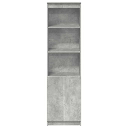 Credenza Grigio Cemento 50x35x180 cm in Legno Multistrato - homemem39