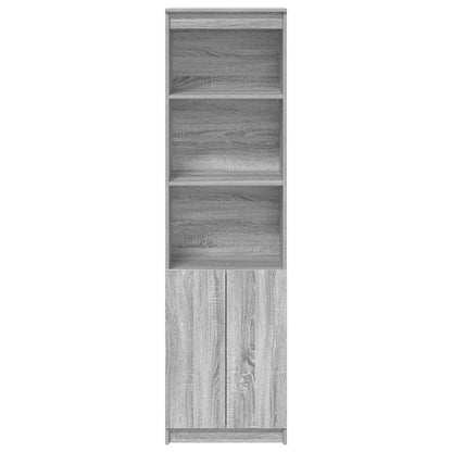 Credenza Grigio Sonoma 50x35x180 cm in Legno Multistrato - homemem39