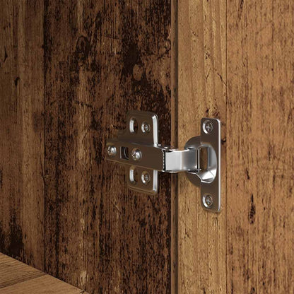 Credenza Legno Antico 50x35x180 cm in Legno Multistrato - homemem39