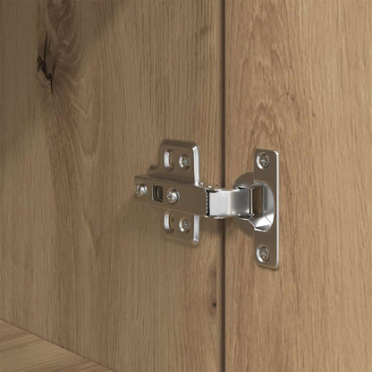 Credenza Rovere Artigianale 50x35x180 cm in Legno Multistrato