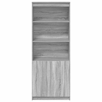 Credenza Grigio Sonoma 70x35x180 cm in Legno Multistrato - homemem39