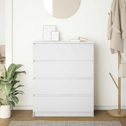 Credenza Bianca 80x35x99 cm in Legno Multistrato - homemem39