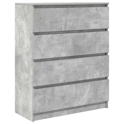 Credenza Grigio Cemento 80x35x99 cm in Legno Multistrato - homemem39