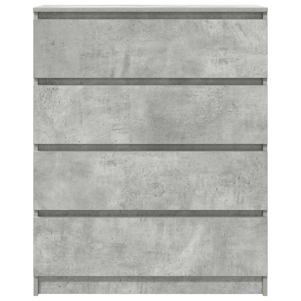 Credenza Grigio Cemento 80x35x99 cm in Legno Multistrato - homemem39