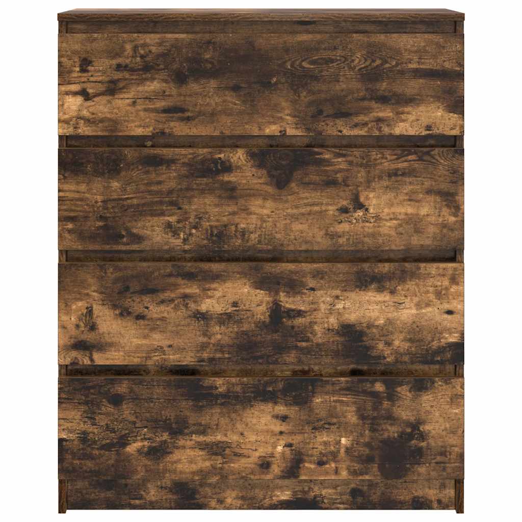 Credenza Rovere Fumo 80x35x99 cm in Legno Multistrato - homemem39