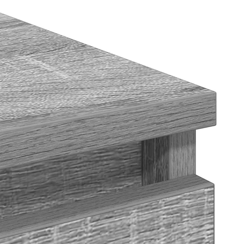 Credenza Grigio Sonoma 80x35x99 cm in Legno Multistrato - homemem39