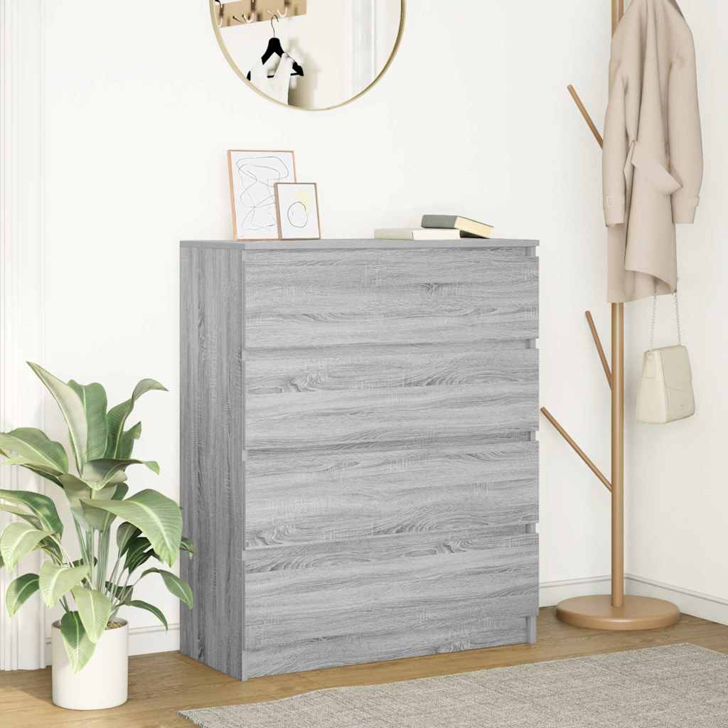 Credenza Grigio Sonoma 80x35x99 cm in Legno Multistrato - homemem39