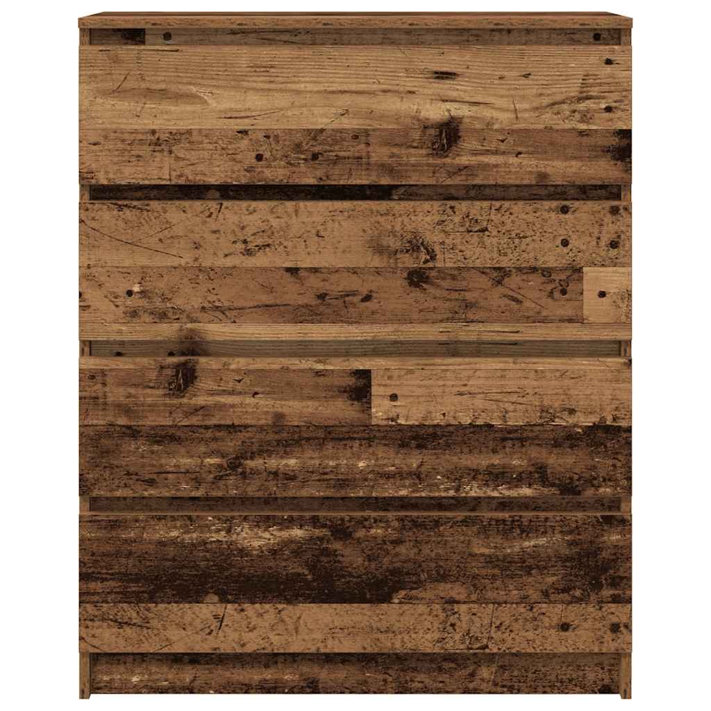 Credenza Legno Antico 80x35x99 cm in Legno Multistrato - homemem39