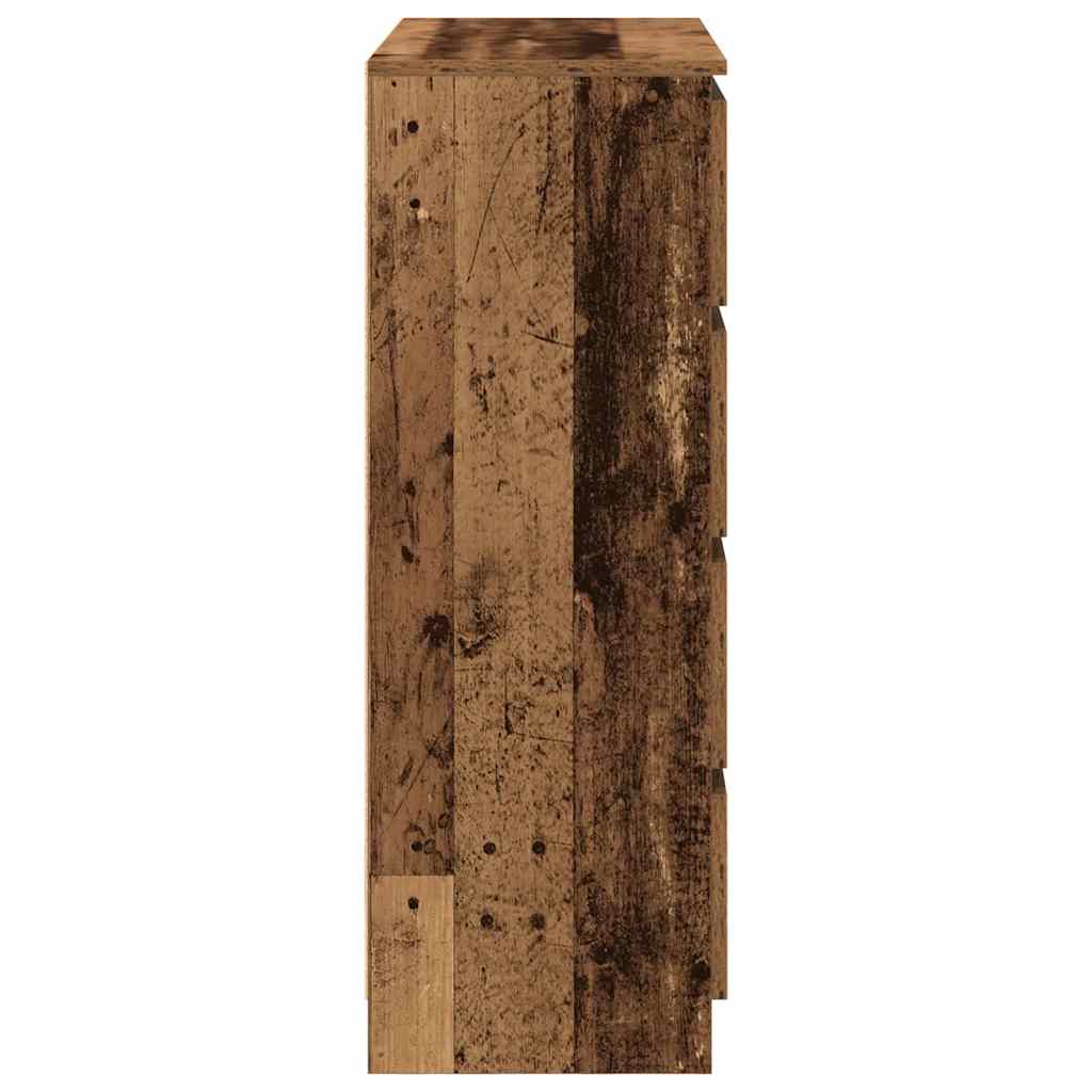 Credenza Legno Antico 80x35x99 cm in Legno Multistrato - homemem39