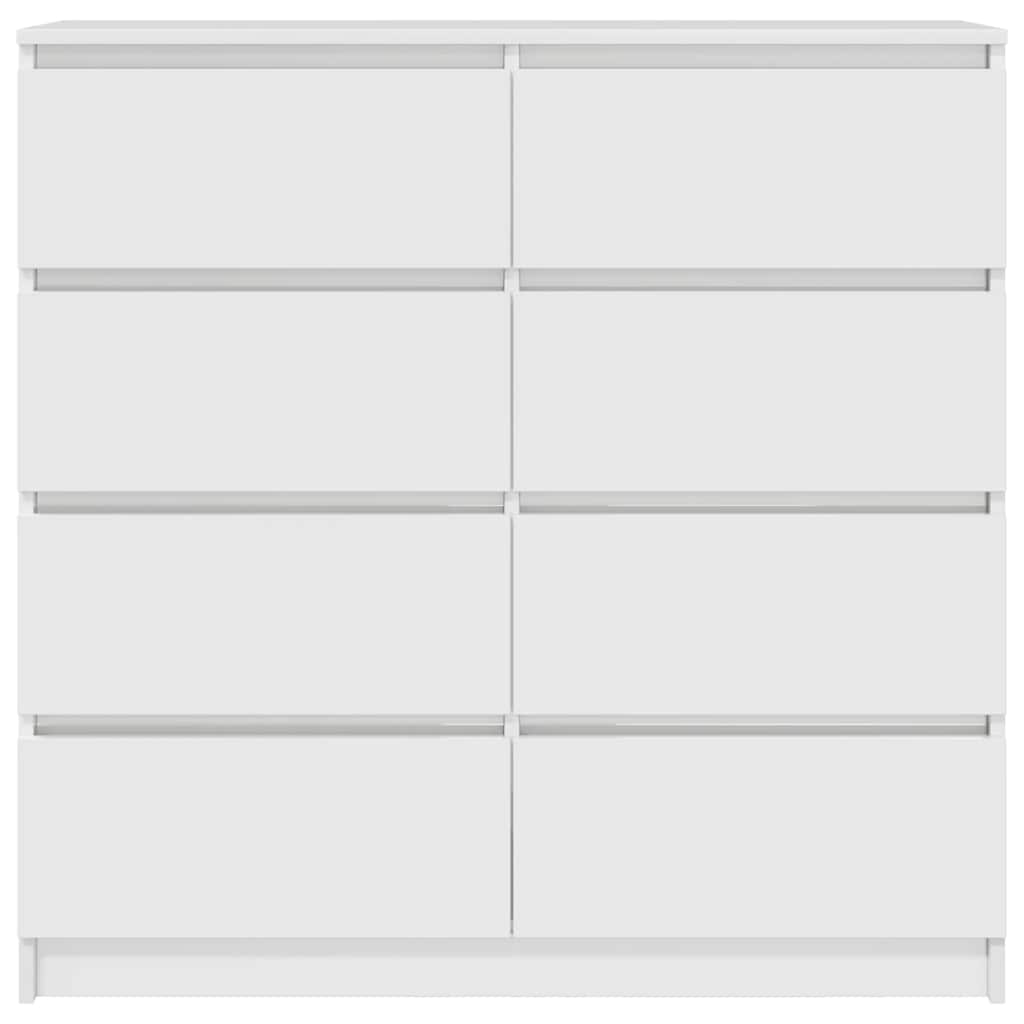 Credenza Bianca 100x35x99 cm in Legno Multistrato