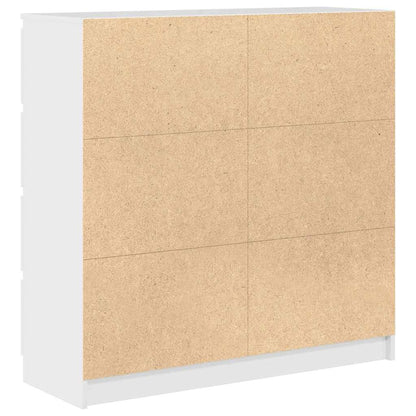 Credenza Bianca 100x35x99 cm in Legno Multistrato